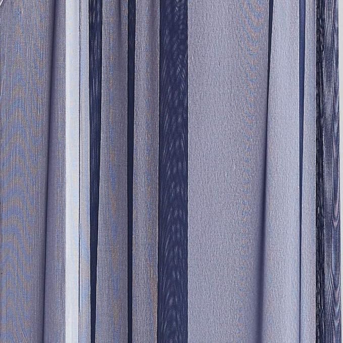 WARM HOME DESIGNS Wedding Arch Draping Fabric Bundle Has 2 216 Inch (18 Feet) Scarves in Navy Blue & White Fabric for Wedding Ceremony or Photoshoot Decoration. AD White & Navy 216”