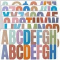 Bemeol 500 Pieces 30 Sheets Large Letter Stickers 2.5 Inch Alphabet Letter Stickers Self Adhesive Letters for Bulletin Board Mailbox Door Classroom Home Decor