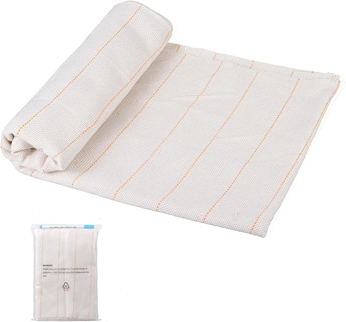 40"x40" Inch Premium Tufting Cloth with Marked Lines, Monks Cloth for Punch Needle Fabric for Art Hand Making DIY Craft Decoration