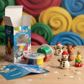 Air Dry Clay for Kids, 4 Christmas Mini Modeling Clay Sets, DIY Snowman Model Magic Clay Kit with Tools & Tutorials, Christmas Stocking Stuffers for Kids, Creatible Art Crafts Toys Gifts Xmas Gift
