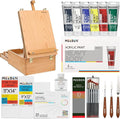 MEEDEN Acrylic Paint Set - 35 PCS Painting Kits for Adults with Tabletop Sketch Box Easel, Paint Brushes, Heavy Body Acrylic Paints, Canvas & Accessories - Premium Art Supplies for Beginners & Artists