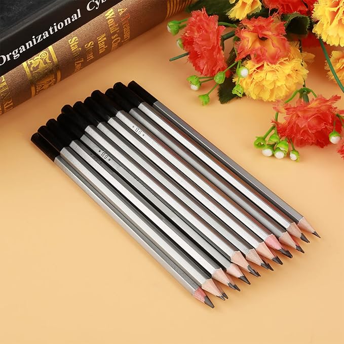 24Pcs Drawing Sketching Pencils Set, Graphite Pencils(14B - 9H), Art Pencils for Sketching, Shading, Artist Pencils for Beginners & Pro Artists
