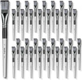 Nicpro 32pcs 1 Inch Flat Paint Brushes for Acrylic Painting, Large Paint Brushes Bulk for Acrylic Watercolor Oil, Artist Paint Brush Set for Canvas Painting, Base Coating, Crafts, Face, Group Use