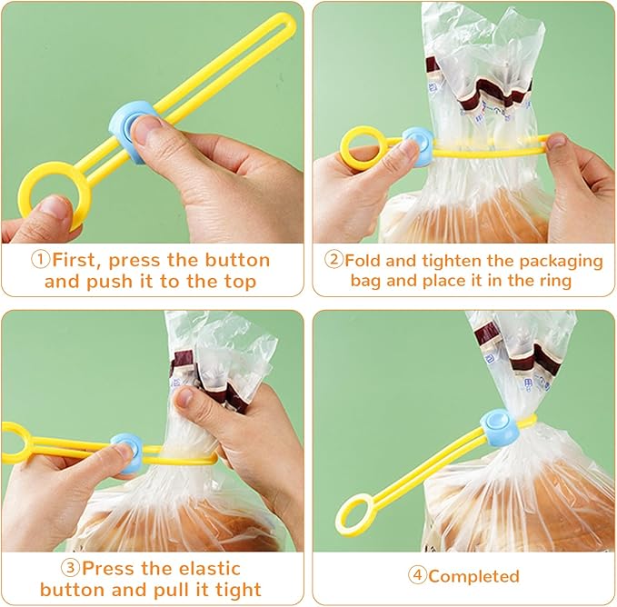 10Pcs Random Color Clay Bag Ties, Ceramic Tool Strap & Pottery Tool Holder Strap – Reusable Bag Closure for Clay and Ceramic Tools Organization