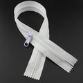Leekayer #5 14 Inch White Nylon Zippers Bulk 6PCS 35.56CM Zipper for DIY Tailor Sewing Craft Bag,Luggage,Dress,Sofa Cushion,Pillow Bed Covers (White)