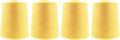 Mandala Crafts 4 Pack of Serger Threads Cones Spools - 20S/2 24000 Yards Polyester Butter Cream Threads for Sergers Machine and Overlock Quilting Sewing Machine