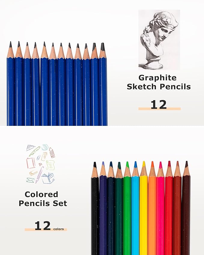 DJAR 169pcs Art Painting Set with French Easel, All-in-One Artist Painting Kit for Beginners, Professionals, Acrylic, Watercolor, Oil & Sketch Kit