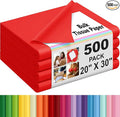 Qilery 500 Sheets Red Tissue Paper Bulk for Gift Bags 20 x 30 Inch Acid Free Wrapping Paper Sheets for Valentine's Day Chinese New Year Decoration DIY Craft, Packing Supplies for Moving, Wedding Party