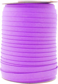Mandala Crafts 55 Yards 1/2 Inch Violet Double Fold Bias Tape for Sewing - Bias Binding Tape for Quilting Binding, Hemming, Seam, and Fabric Piping