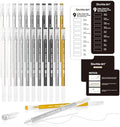 Shuttle Art Colored Pens, 22 Black White Gray & Metallic Tone Colors Cute Journal Pens 0.6mm Fine Point Colored Gel Pens for Black Paper Writing Drawing Journaling Note Taking School Office Home