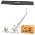 2Pcs Mini 3/4" & 1" Branding Irons, Celtic Triangle Custom Wood Branding Iron Personalized for Wood Working, Leather Hats, Felt, Cowhide, BBQ & Bread Logo, Steak Branding Iron for Food (135#)