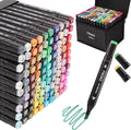 FROKO Alcohol Markers,120 Colors Dual Tip Art Marker,Coloring Marker, markers for adult coloring books no bleeding