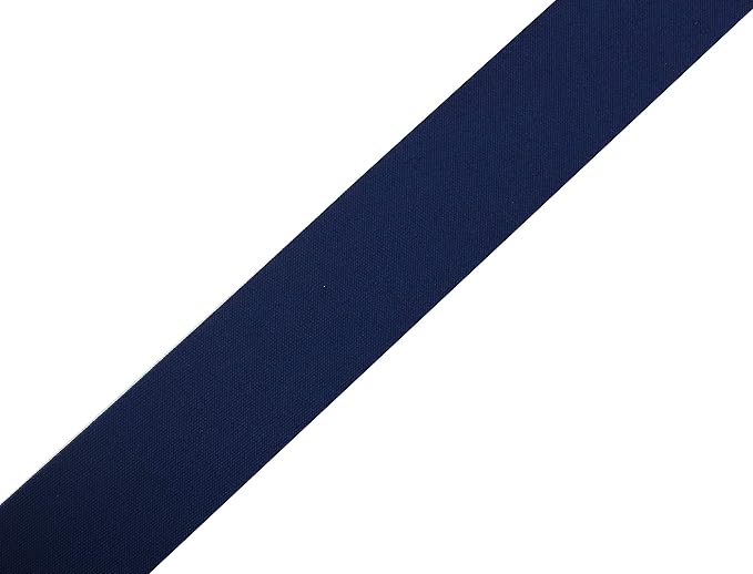 Mandala Crafts 55 Yards 1 Inch Navy Blue Double Fold Bias Tape for Sewing - Bias Binding Tape for Quilting Binding, Hemming, Seam, and Fabric Piping