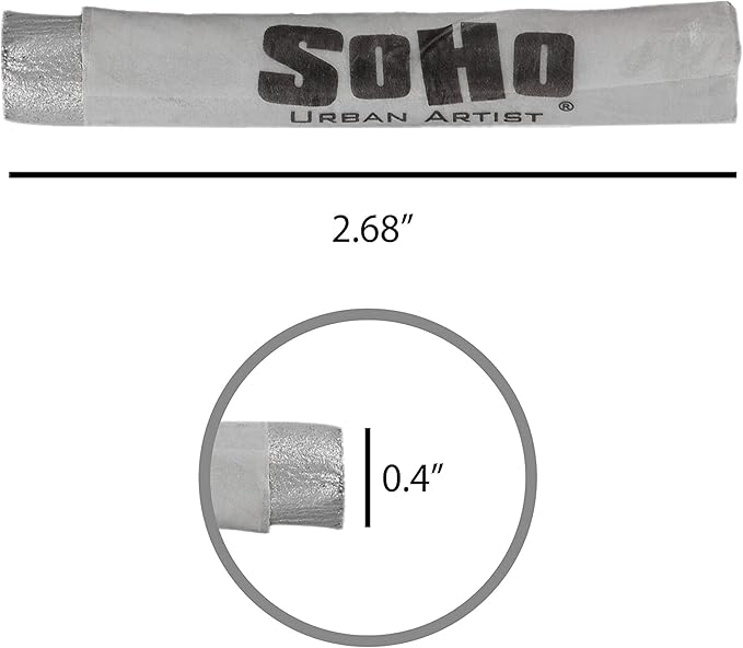 Soho Urban Artist Soft Pastel Sticks - Bundle of 10 Each Metallic and Fluorescent Colors for Artists - Drawing, Blending, Layering, Shading