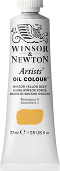Winsor & Newton Artists' Oil Color, 37ml (1.25 oz) Tube, Winsor Yellow Deep