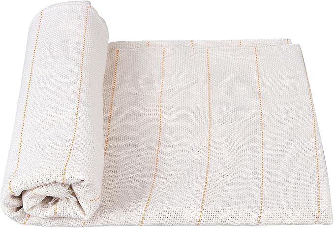 118"x85"Inch Large Premium Tufting Cloth with Marked Lines, Monks Cloth for Tufting Gun Rug Tufting, Rug Tufting Supplies Punch Needle Fabric for Art Hand Making DIY Craft Decoration