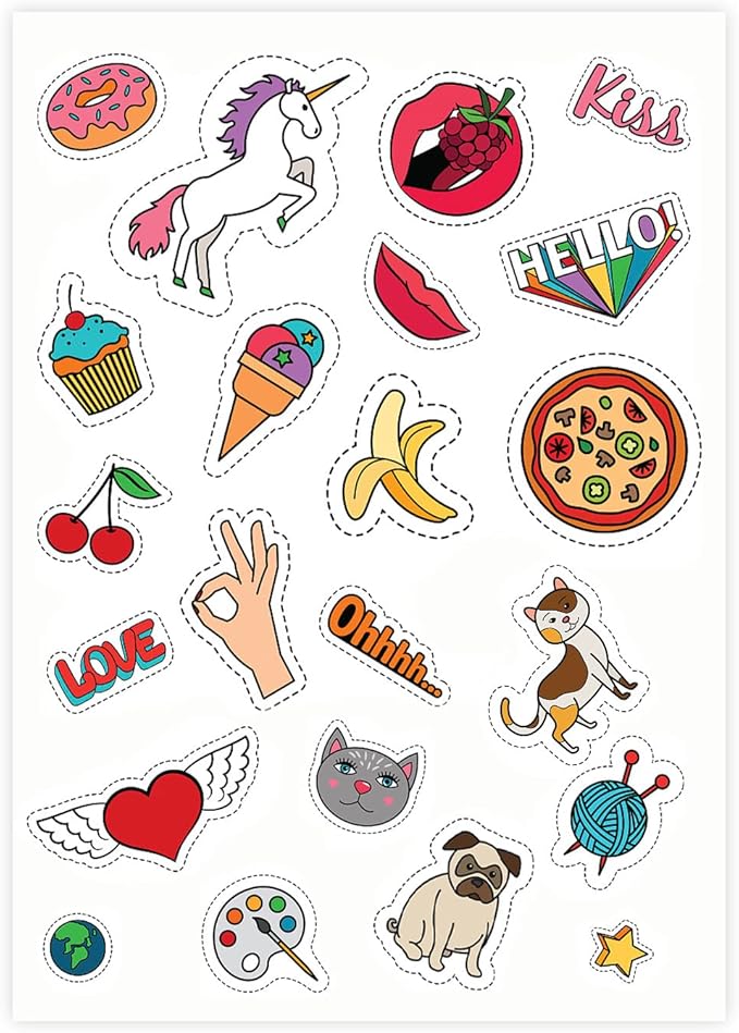 8.5" x 11" Full Sheet Label Sticker Paper for Laser & Inkjet Printers[50 Sheets,50 Labels]