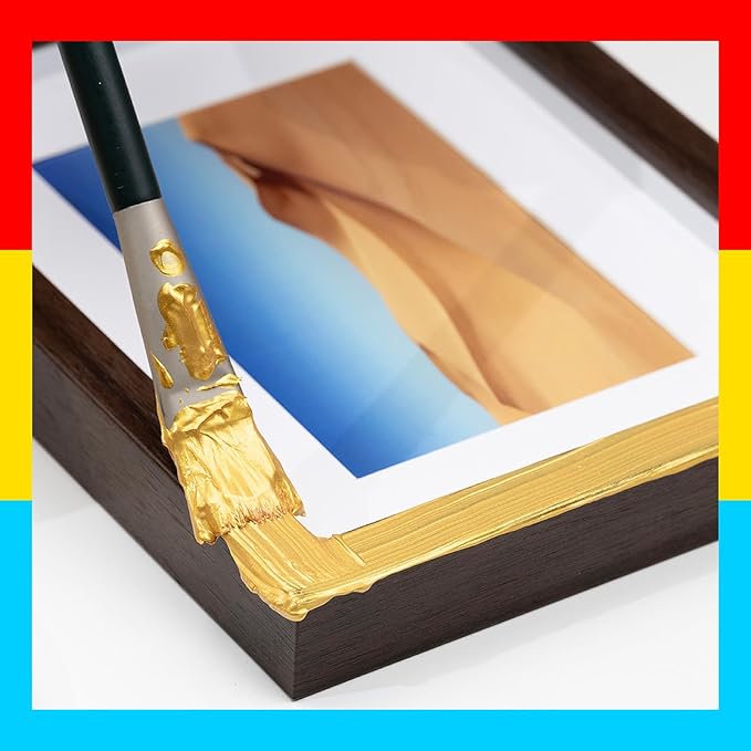 MEEDEN Metallic Gold Acrylic Paint: 1 L /33.8 oz Liquid Paint with Pump Lid - Gold Art Paints for Canvas, Crafts, Studio, School, Wall & Poured Paintings