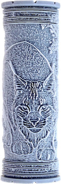 Bobcat Clay Texture Roller (4") - Forest Set #01 - Embossing Pattern Roller for Polymer & Ceramic Clay, Pottery & Crafts