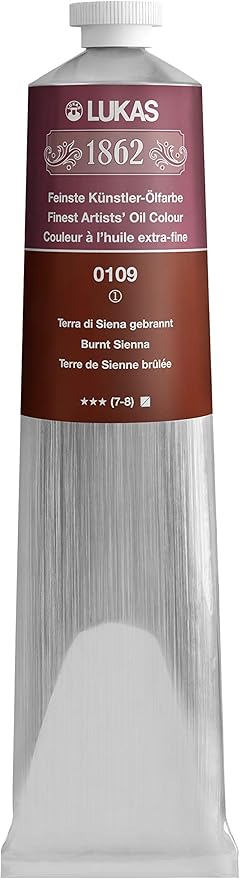 Lukas 1862 Oil 200 ml – Professional Quality – Colour Terra di Siena Burnt