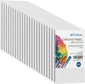 GOTIDEAL Canvases for Painting, 3x5 inch of 24, Professional Primed White Blank Flat Canvas Panels- 100% Cotton Artist Canvas Boards for Acrylics Painting, Oil Watercolor Tempera