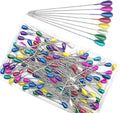 150 Pieces Colorful Pearl Head Pins Corsage Pins 55mm/2.17in Sewing Pins Straight Pin Wedding Bouquet Pin for DIY Decoration Craft and Sewing Project (55mm/SDC)