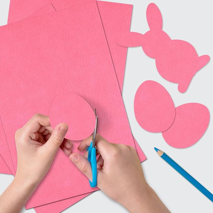 20 Pcs Pink Felt Fabric Sheet 8" x 12" Assorted Color Felt Fabric Sheets for Crafts DIY Handcraft Sewing Squares Patchwork Nonwoven