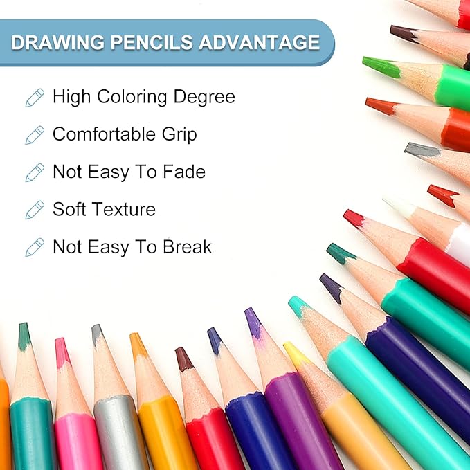 PATIKIL Pink Colored Pencils Set, 12Pcs Oil Color Pencils Wooden Coloring Drawing Pencil for Artists Art Painting