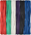 Coopay 120 Pieces Large Rubber Bands Bulk, 8 Inches Heavy Duty Strong Elastic Bands for Office Supply School Home, Securing Trash Can Garbage Cans, File Folders (Multicolor)