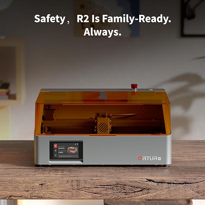 Ortur R2 10W Laser Engraver Enclosed Laser Cutter and Engraver Machine Smart Camera Positioning Batch Engraving Wood & Metal