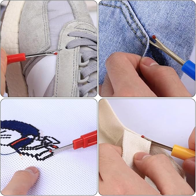 DaKuan 608 Piece Sewing Kit with 8 Seam Rippers (4 Large + 4 Small) & 600 Stainless Steel Pins, Premium Sewing Tools for Quilting, Dressmaking, DIY Crafts, Includes Protective Storage Box