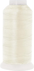 Mandala Crafts Off White Heavy Duty Thread - 1500 Yds Tex 90 Bonded Polyester Threads for Sewing Drapery, Jeans, Leather, Hair, Outdoor Marine Upholstery