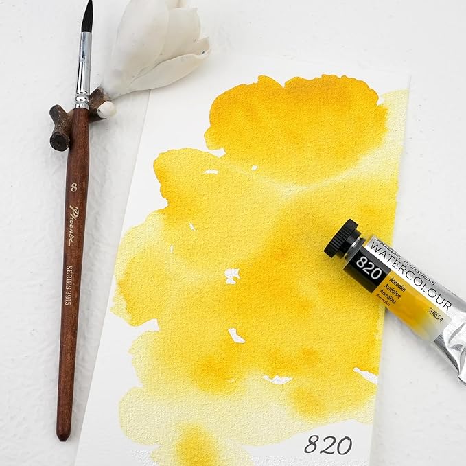 PHOENIX Professional Watercolor Paint Single Tube - 0.47 Fl Oz / 14ml - Aureolin