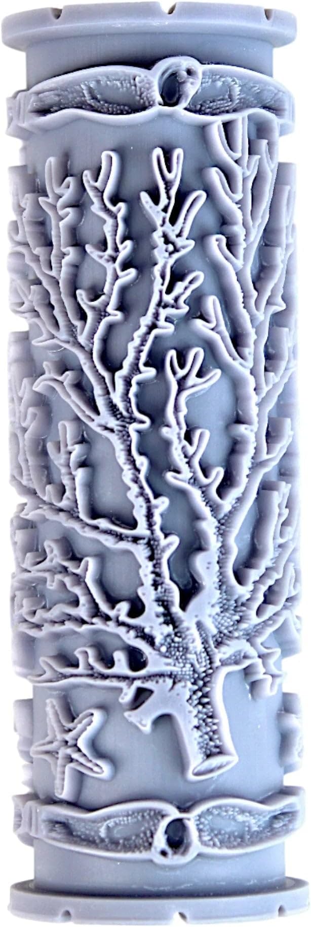 Coral Clay Texture Roller (4") - Ocean Set #01 - Embossing Pattern Roller for Polymer & Ceramic Clay, Pottery & Crafts