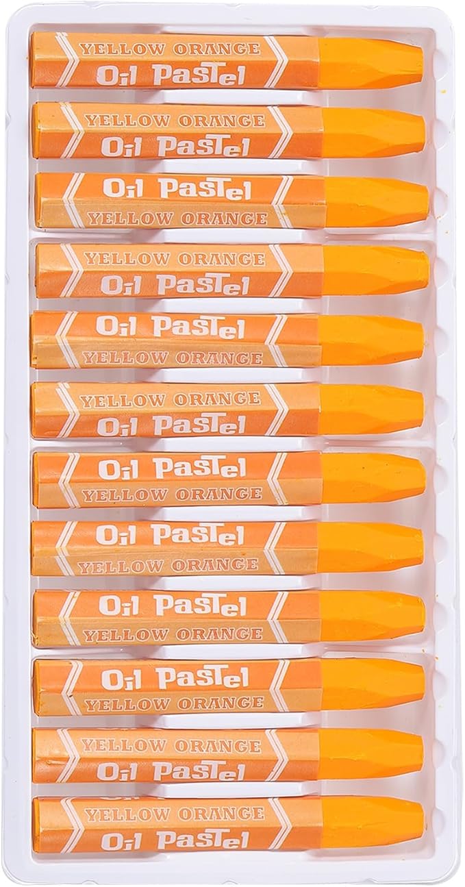 PATIKIL Yellow Orange Oil Pastels, 36Pcs Soft Oil Crayons Pastels Stick Vibrant and Creamy Art Supplies Bulk for Artists Beginners Art Painting Drawing Blending Graffiti Gallery