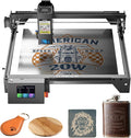 Longer RAY5 Laser Engraver, Laser Engraver 20W Output Power, 3.5” Color Touch Screen, Working Speed Up to 24000mm/min,App Offline Control, DIY Engraver Tool for Metal/Glass/Wood
