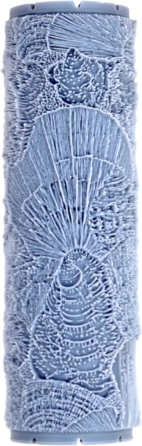 Conch Chorus Clay Texture Roller (4") - Seamless Ocean Set #01 - Embossing Pattern Roller for Polymer & Ceramic Clay, Pottery & Crafts