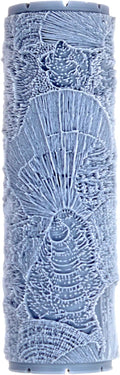 Conch Chorus Clay Texture Roller (4") - Seamless Ocean Set #01 - Embossing Pattern Roller for Polymer & Ceramic Clay, Pottery & Crafts