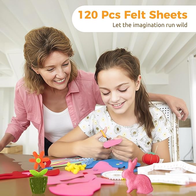 120 Pcs Felt Sheets for Crafts 11.8x11.8 in - 40 Colors Craft Felt Squares, Soft & Long-Lasting, Easy to Cut, Fabric Felt for DIY Crafts, Sewing, Young Artist's Art Projects, Decorations