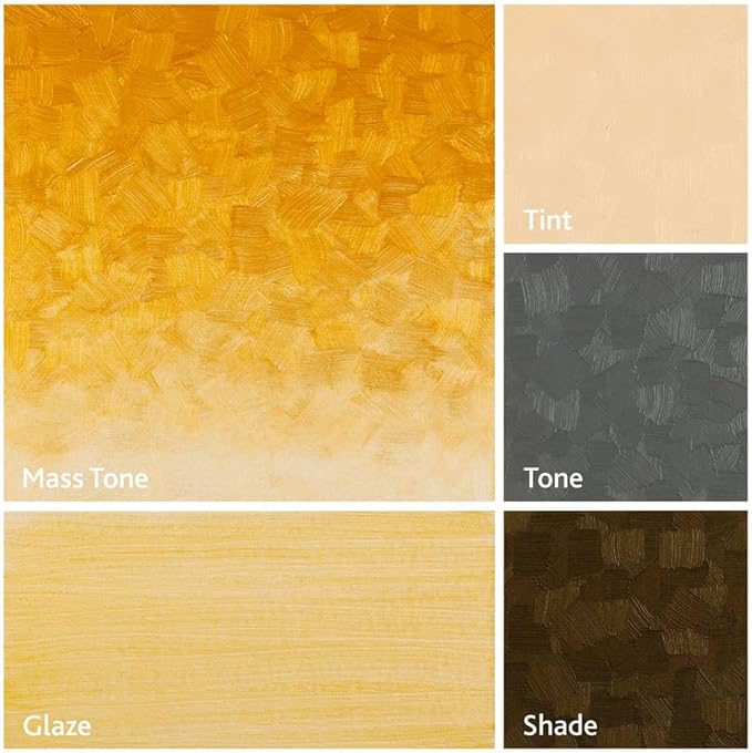 Tusc & Pine Artist Oil Paint - Gold Pearlescent, 40 ml, Non-Yellowing, Rich & Creamy Consistency, Maximum Pigment Load, Small Batch Milled Oil Paints Made in the USA for Professional Artists