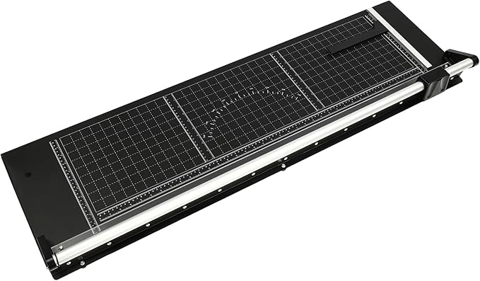 36 Inch Precision Rolling Paper Cutter Bi-Directional Office Paper Trimmer Straight Photo Paper Trimmer with Clear Scale & Magnetic Positioning Ruler for Cutting A3/A4/A5 Paper & Pictures