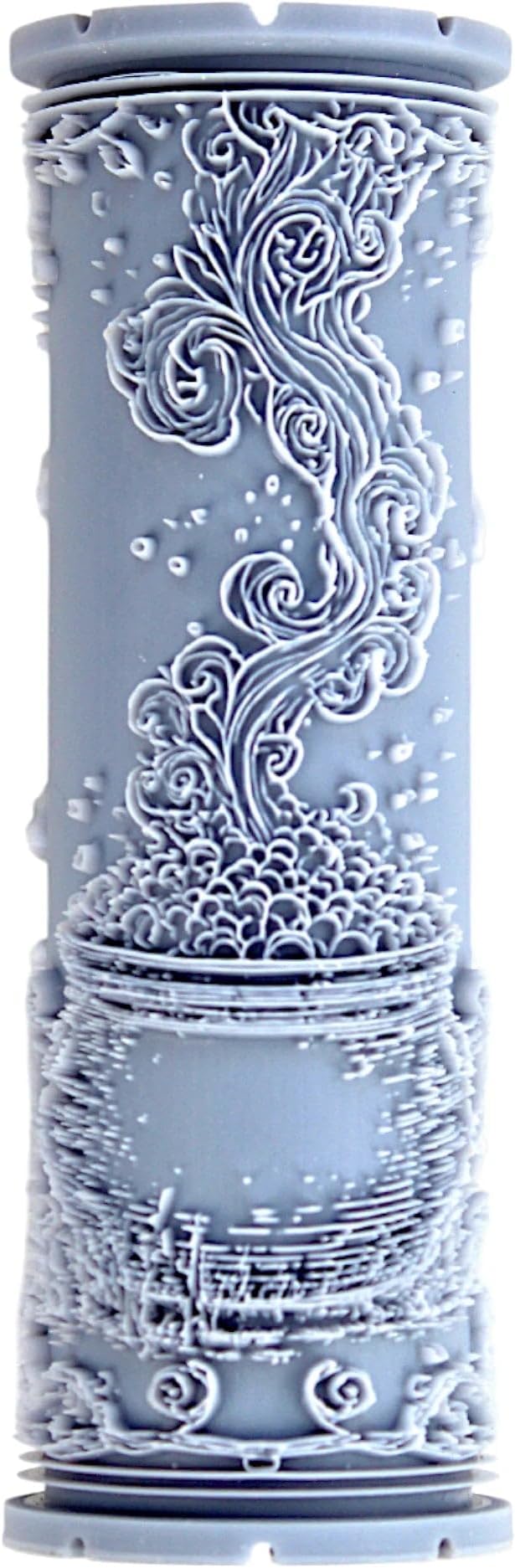 Cauldron Clay Texture Roller (4") - Halloween Set #01 - Embossing Pattern Roller for Polymer & Ceramic Clay, Pottery & Crafts