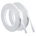 uxcell Metallic Tape, 0.39 in x 164 ft Self Adhesive Metalized Polyester Film Tape Waterproof Shiny Washi Tape for Walls Graphic Arts Gifts Wrapping Crafts Decoration, Gloss Silver, 2 Pcs