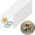 Geyoga 48 Pcs Mini Magnetic Canvases for Painting Square Canvas 2.56 x 2.56 Inches Mini Magnet Tiles Paint Stretched Cotton Art Panels Blank White Canvas Boards for Fridge Oil Watercolor Art and Craft