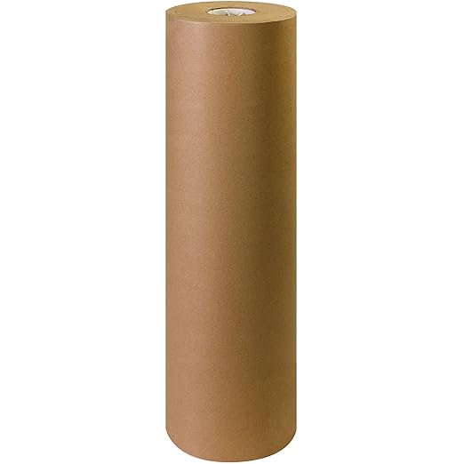 Box USA Kraft Brown Paper Roll, 30#, 30" x 1,200', 100% Recycled Paper, Ideal for Shipping, Packing, Moving, Gift Wrapping, Craft, Dunnage and Parcel