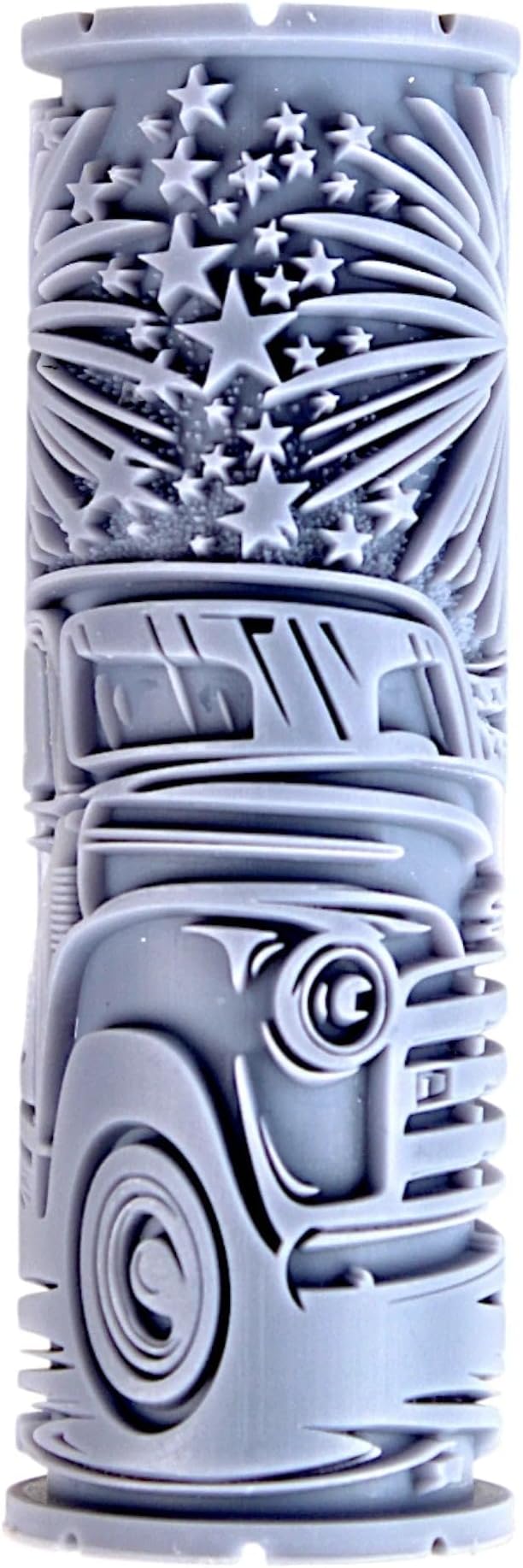 Classic Pickup Truck Clay Texture Roller (4") - America Set #01 - Embossing Pattern Roller for Polymer & Ceramic Clay, Pottery & Crafts