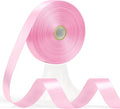 60 Yards Pink Satin Ribbon 3/4 Inch, Baby Pink Polyester Fabric Ribbon for Gift Wrapping, Crafts, Flower Bouquet, Wedding, Baby Shower, Festival, Christmas, Halloween