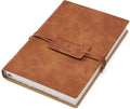 tumuarta Deckle Edge Watercolor Paper Journal Sketchbook, 100% Cotton Vintage Leather Notebook, 140 Lb, 300 GSM, 24 Sheets Handmade Diary for Mixed Media Techniques,7.5x5