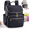 Knitting Bag Backpack, Large Crochet Backpack - Crochet Bag Organizer, Yarn Storage Organizer - Yarn Holder with 10 Pockets for Crochet Accessories, Knitting & Crochet Supplies, Crochet Gift