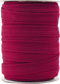 Mandala Crafts 16mm 20 Yds Roll of Maroon Elastic Bands for Sewing - 5/8 Flat Elastics Cord - 5 8 Inch Braided Stretch Straps for Crafting
